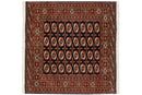 5.5x6 Vintage Fine Bokhara Square Carpet