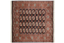 5.5x6 Vintage Fine Bokhara Square Carpet