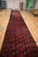 2.5x24 Vintage Fine Bokhara Rug Runner