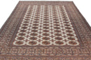 9x12 Vintage Fine Bokhara Carpet