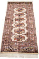 2x4.5 Vintage Fine Bokhara Rug Runner