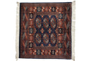 2.5x2.5 Vintage Fine Bokhara Square Rug Mat