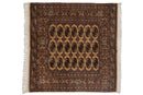 5x5.5 Vintage Fine Bokhara Square Rug