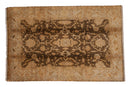 6x9.5 Gold Wash Indian Oushak Design Carpet