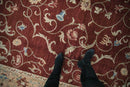 8x10 Vintage Armenian Arts And Crafts Design Carpet