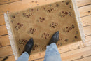 2x3 Vintage Contemporary Indian Savonnerie Design Rug Mat