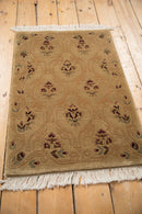2x3 Vintage Contemporary Indian Savonnerie Design Rug Mat