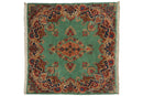 4.5x5 Vintage Kerman Square Rug