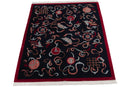 8x10 Vintage Contemporary Indian Peking Design Carpet