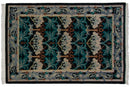 6x9 Vintage Indian William Morris Design Carpet