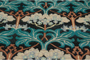 6x9 Vintage Indian William Morris Design Carpet