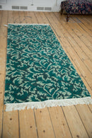 3x7.5 Vintage Contemporary Indian William Morris Design Rug Runner