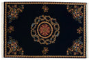 6x9 Vintage Indian Aubusson Design Carpet
