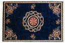 6x9 Vintage Indian Aubusson Design Carpet