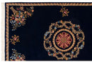6x9 Vintage Indian Aubusson Design Carpet