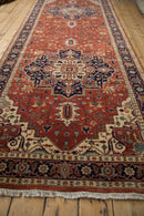 4x12 Indian Heriz Design Rug Runner
