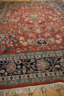 7.5x10 Vintage Indian Bijar Design Carpet