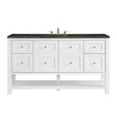 James Martin Breckenridge 60" Single Bathroom Vanity, Bright White