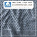 Cotton Diamond Waffle Weave Bath Towel Set - Grayson Collection by Great Bay Home