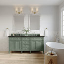 James Martin Brittany 72" Double Bathroom Vanity, Smokey Celadon