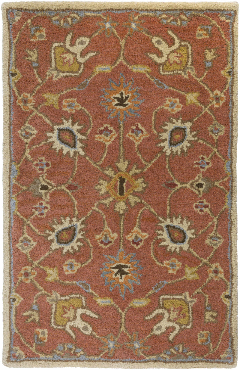 Logville Hand Tufted Rust 1119 Wool Rug