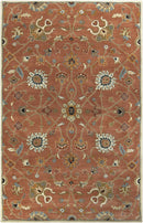 Logville Hand Tufted Rust 1119 Wool Rug
