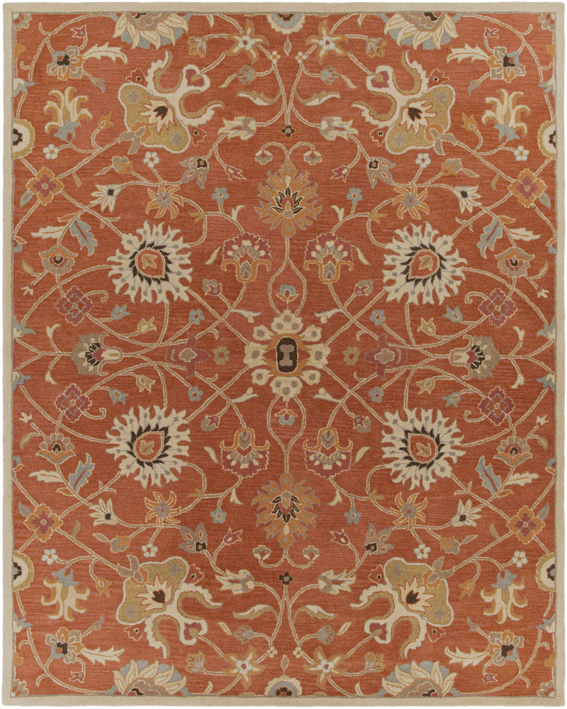 Logville Hand Tufted Rust 1119 Wool Rug