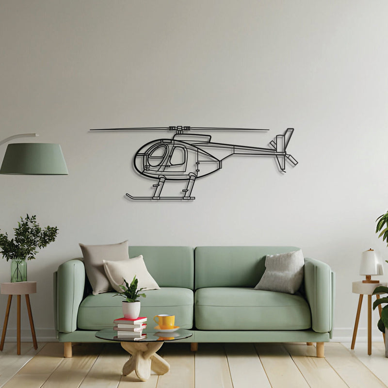 MD 500C Metal Aircraft Wall Art - NCP0391