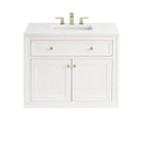 James Martin Chicago 36" Single Bathroom Vanity, Glossy White