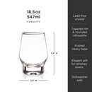 Raye Heavy Base Crystal Whiskey Glasses Set of 2 by Viski