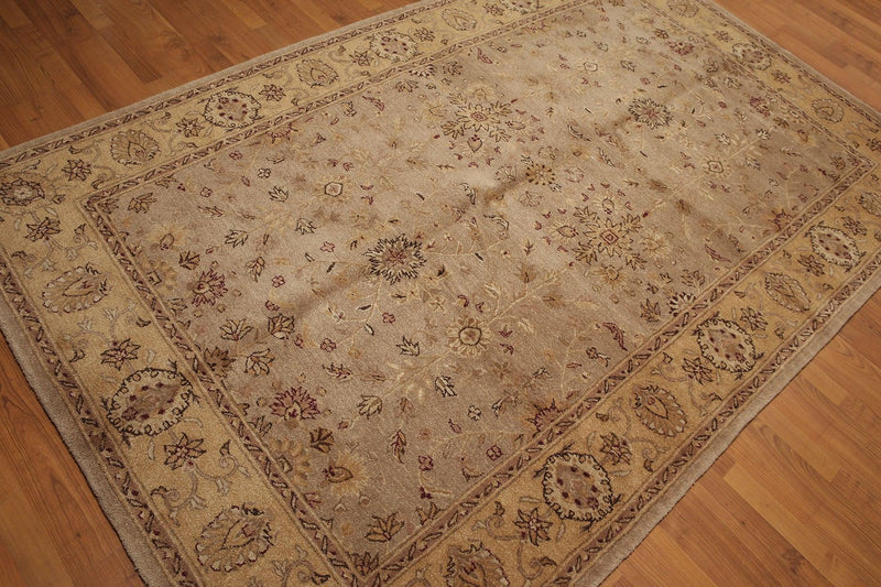 5'6" x 8'6" Handmade Oriental Area Rug 100% Wool HE02 GRE Brown