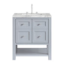 James Martin Breckenridge 30" Single Bathroom Vanity, Serenity Blue