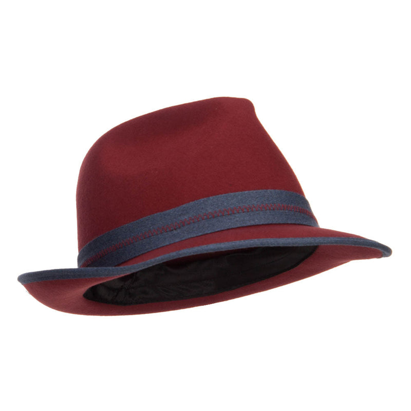 Women's Wool Felt Band Fedora