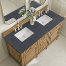 James Martin Lorelai 60" Double Bathroom Vanity, Light Natural Oak