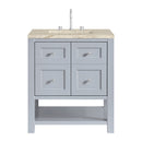 James Martin Breckenridge 30" Single Bathroom Vanity, Serenity Blue