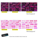 Pink XOXO Wallpaper Mural – Stylish Chic Glamour Girl’s Room Decor.