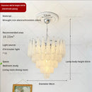 GobekUsa Crystal Glass Chandelier for Living, Dining & Bedroom - Elegant Medieval Art