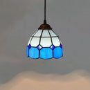 Mediterranean Mosaic Stained Glass Pendant Light