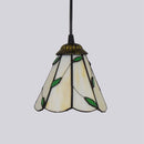 Mediterranean Mosaic Stained Glass Pendant Light