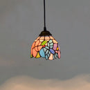 Mediterranean Mosaic Stained Glass Pendant Light