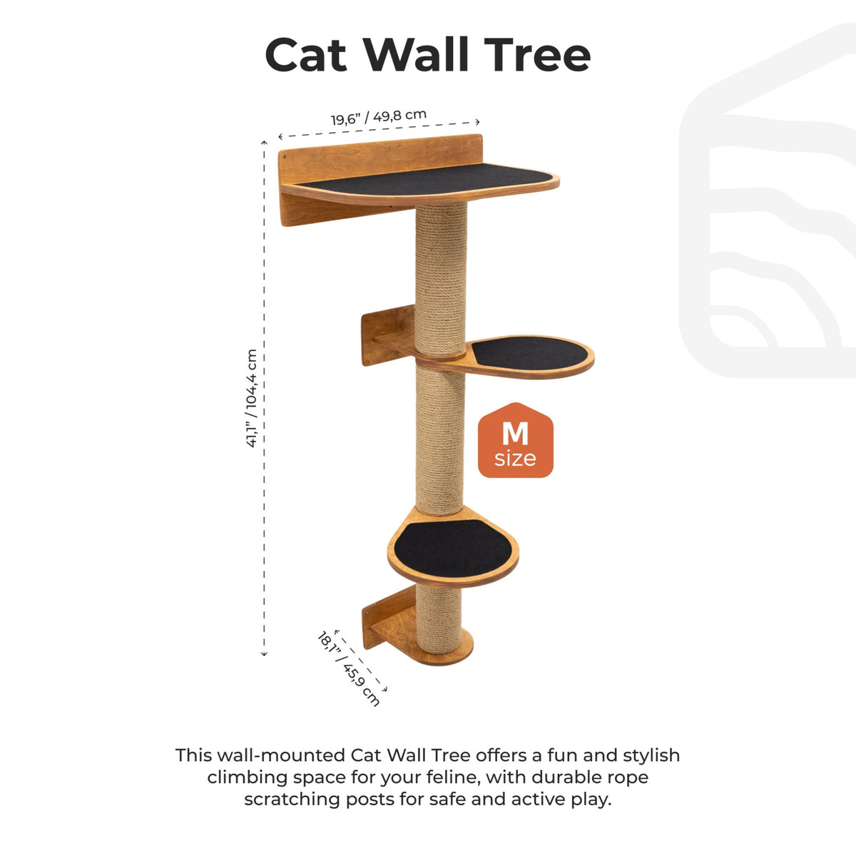 Medium Cat Tree – Oak, photo 6 of 7