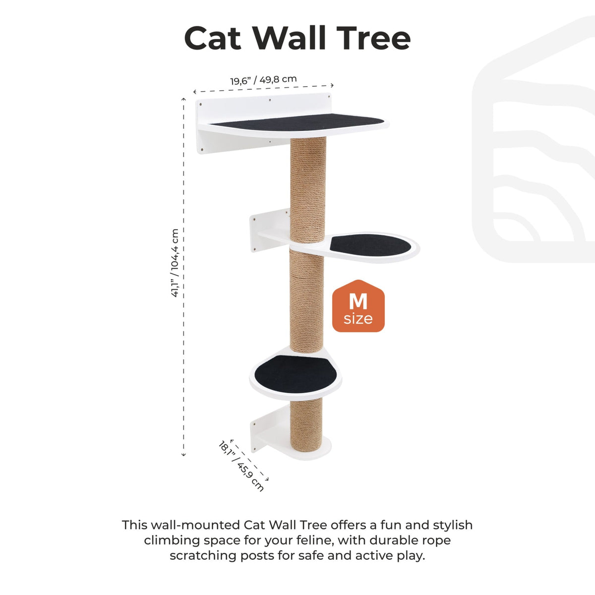 Medium Cat Tree – White, photo 5 of 6