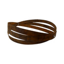 Rustic Hanging Plant Holder, Made with Reclaimed Whiskey Barrel Rings