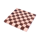 Maple/Walnut Hardwood 18" Chess and Checkers Wooden Game Board by AmishToyBox.com