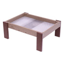 Tray Ground Bird Feeder, Wildlife Ground Feeder with Screen Mesh Tray by AmishToyBox.com