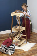Pyramid Marble Tower Run Wooden Toy, 39" High, Marbles Included by AmishToyBox.com