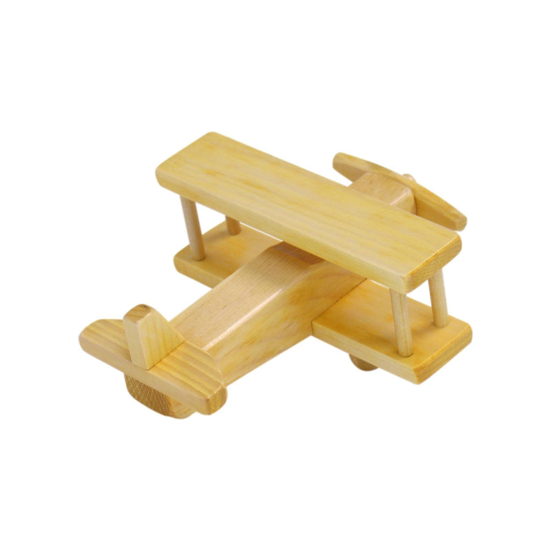AmishToyBox.com Wooden Toy Airplane With Spinning Propellor, Kid-Safe Finish