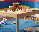 Noah's Ark Wooden Playset with 13 Animals, Removable Roof and Ramp by AmishToyBox.com