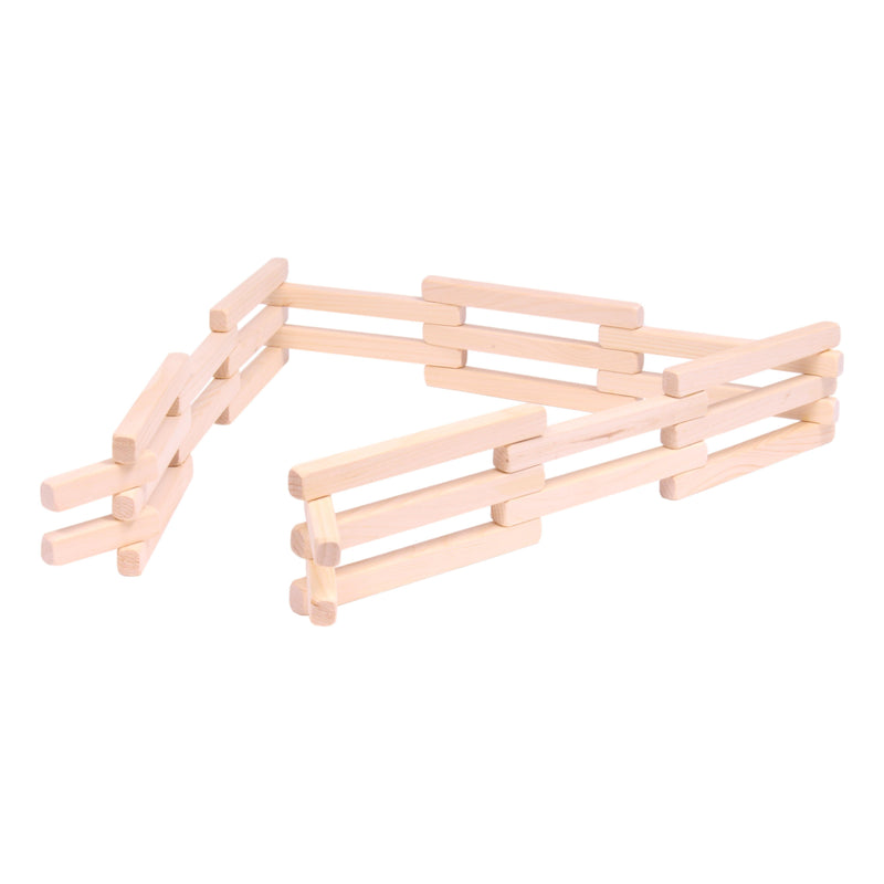 Wooden Folding Corral Fence Toy, 68" Long, Amish-Made Quality