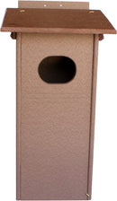 Wood Duck Bird House, Made with Durable Poly Lumber, Post-Mount Design